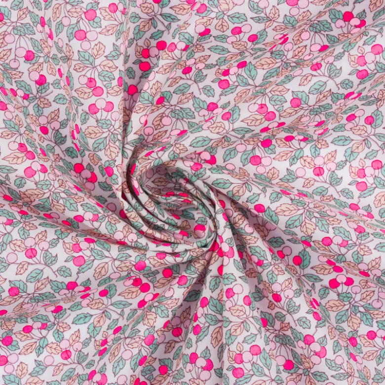 Tissu Liberty of London - Colleen's Rose fluo