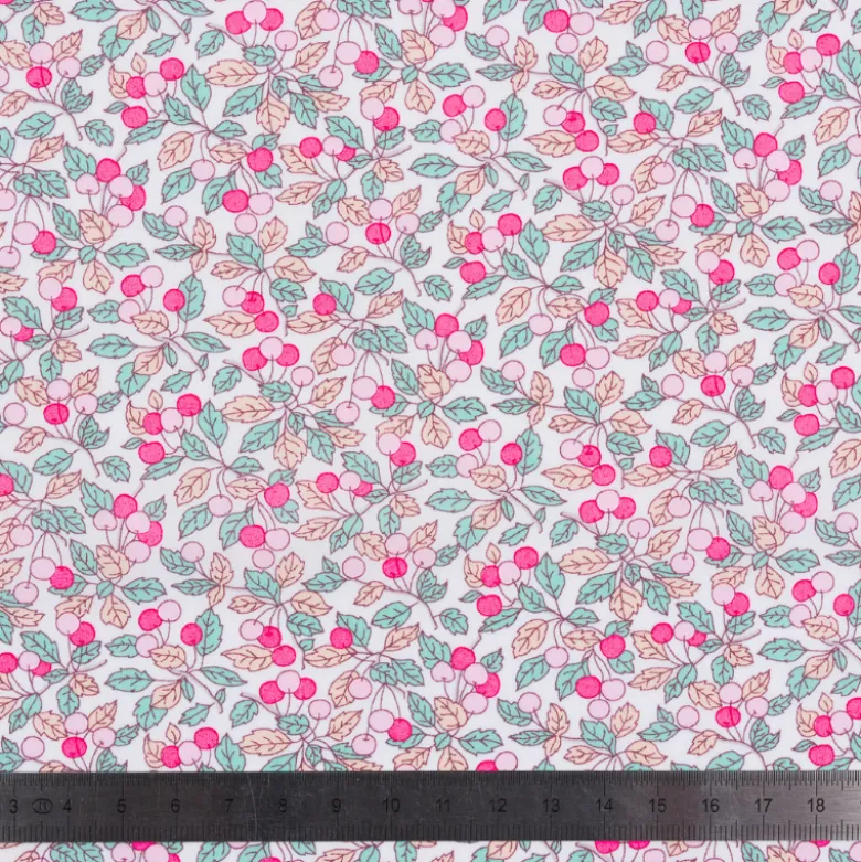 Tissu Liberty of London - Colleen's Rose fluo