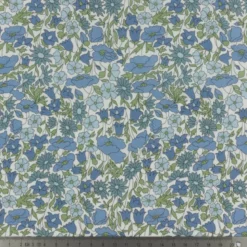 Tissu Liberty Poppy and Daisy bleu - OEKO TEX