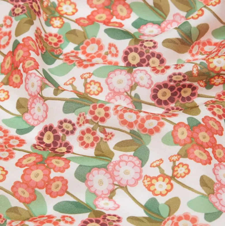 Tissu Liberty Primula Park fleurs Roses - OEKO TEX