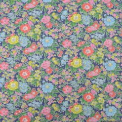 Tissu Liberty Tana Lawn Clare Rich fond bleu - OEKO TEX