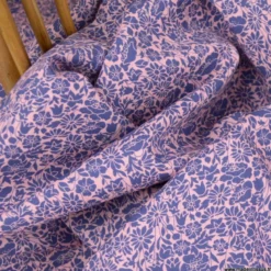 Tissu Liberty Tana Lawn - Meadowland rose et violet - OEKO TEX