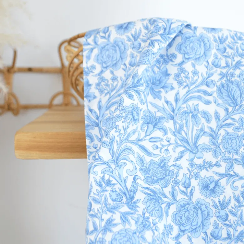 Tissu Liberty Tana Lawn - Sambourne - Bleu Perle