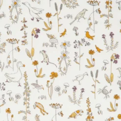 Tissu Liberty Theo Ocre Tana Lawn - OEKO TEX