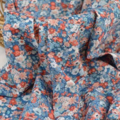 Tissu Liberty Thorpe Hill B bleu - OEKO TEX