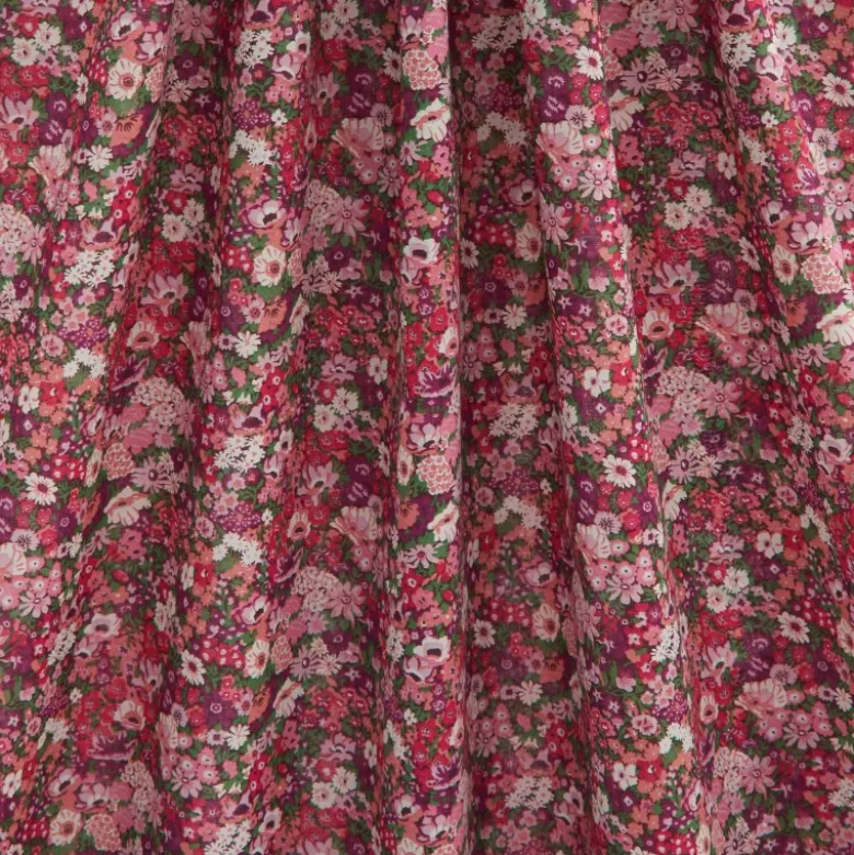 Tissu Liberty Thorpe Hill C Rose et violet - OEKO TEX