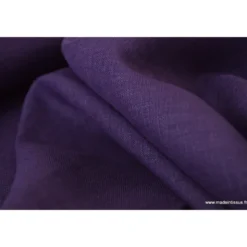 Tissu Lin Aubergine