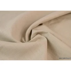 Tissu Lin BEIGE CLAIR
