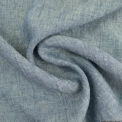 Tissu Lin chambray Georgio Marine