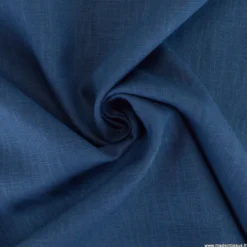 Tissu Lin coloris Bleu Denim