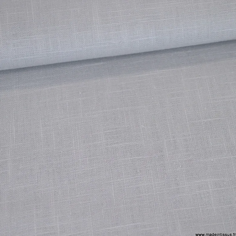 Tissu Lin coloris Gris moyen