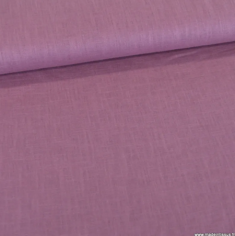 Tissu Lin coloris Vieux rose