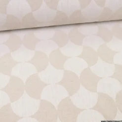 Tissu Lin d'ameublement Gambino lin et naturel