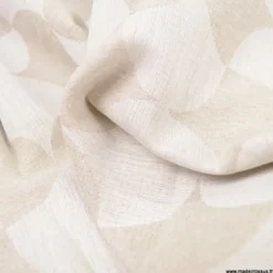 Tissu Lin d'ameublement Gambino lin et naturel