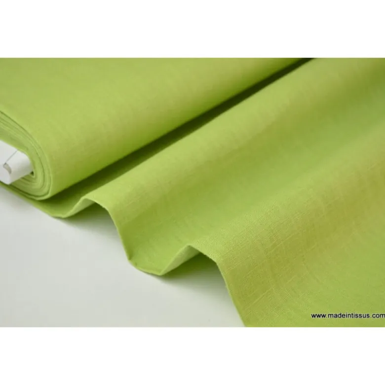 Tissu Lin fenouil pour confection