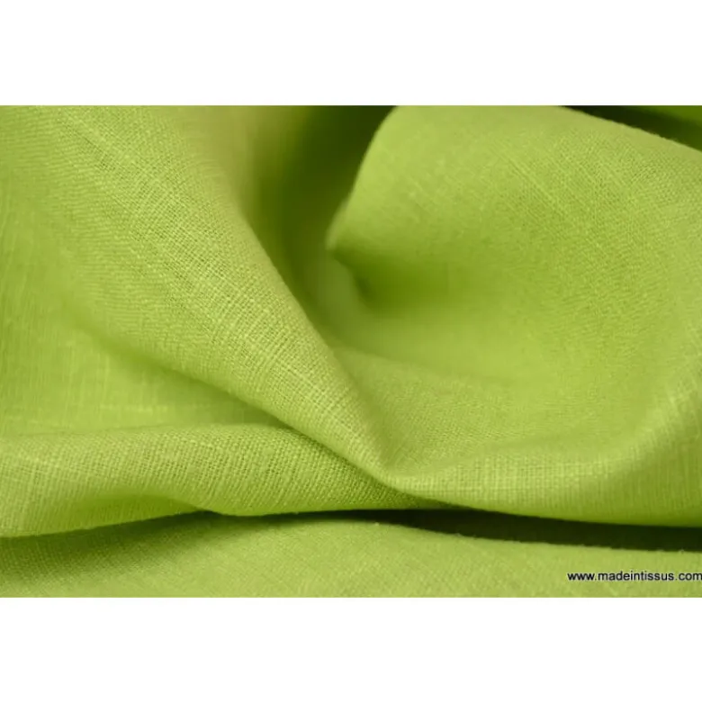 Tissu Lin fenouil pour confection