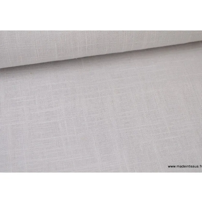 Tissu Lin GRIS PERLE