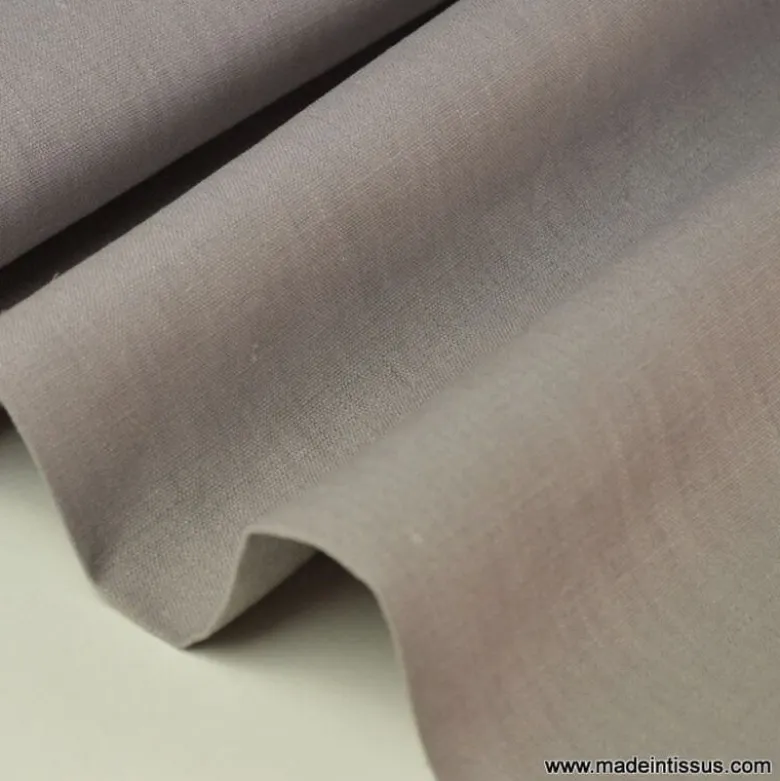 Tissu Lin gris pour confection