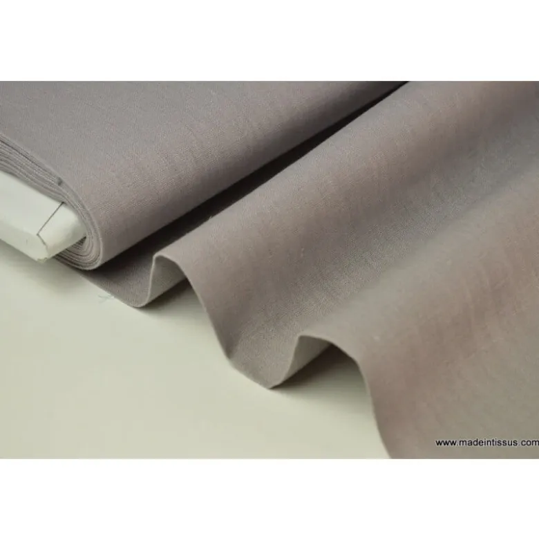 Tissu Lin gris pour confection