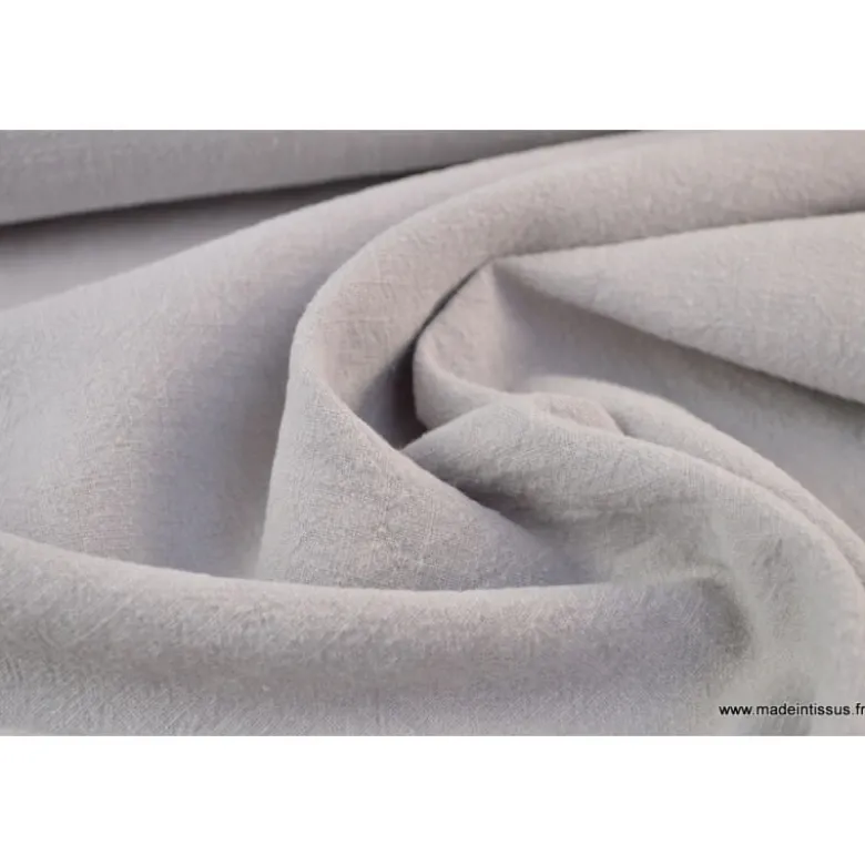 Tissu Lin Lavé Gris