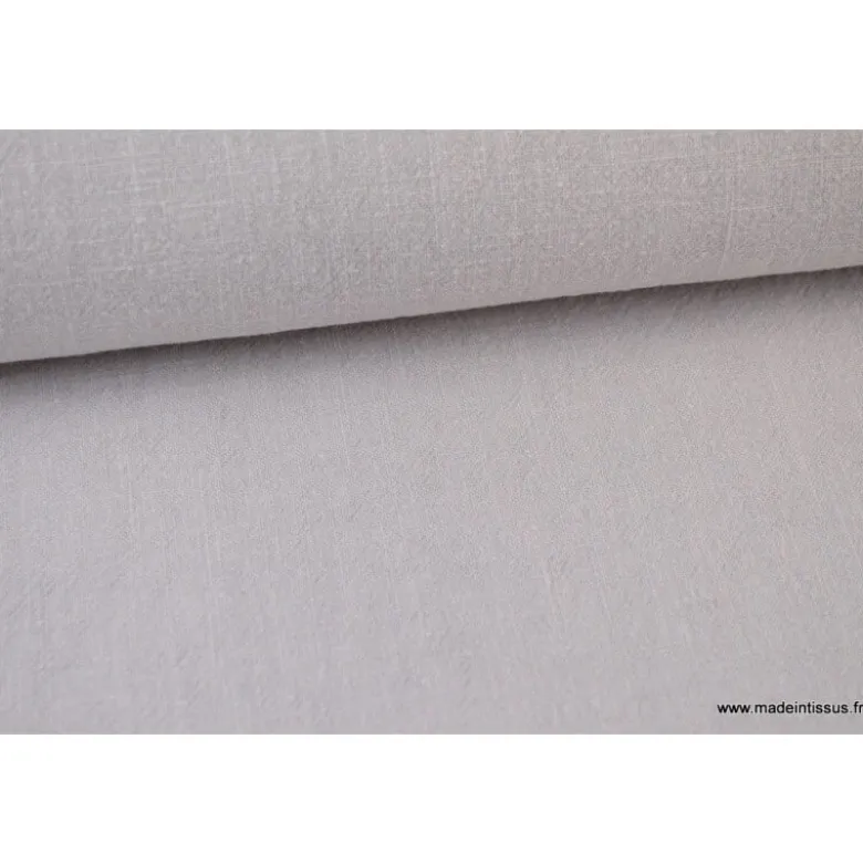 Tissu Lin Lavé Gris