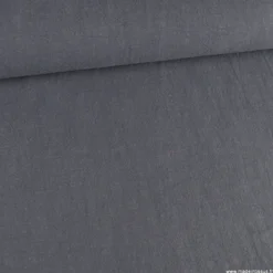 Tissu Lin Lavé gris bleuté