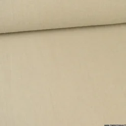 Tissu lin lavé made in france, grande laize coloris naturel.