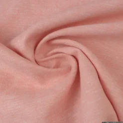Tissu Lin Lavé Rose