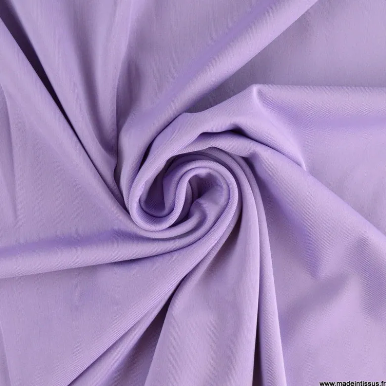 Tissu lycra respirant bi elastique pour legging de sport coloris Lilas