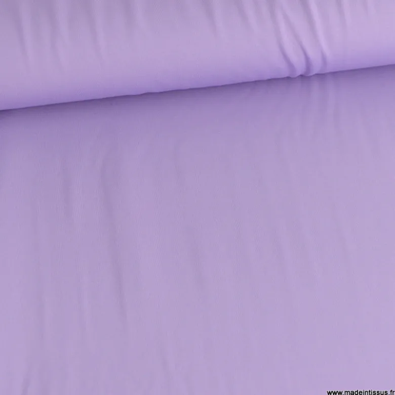 Tissu lycra respirant bi elastique pour legging de sport coloris Lilas