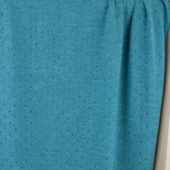 Tissu maille ajouré Lurex coloris Turquoise