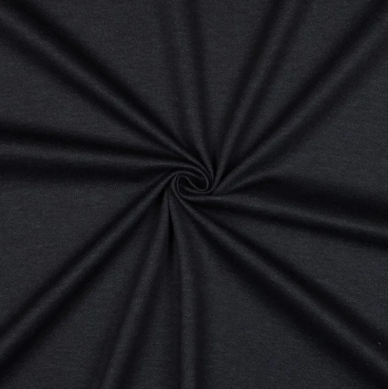Tissu maille chevrons bleu - Jersey Milano - OEKO TEX