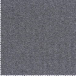 Tissu maille côtelée Lurex - Gris foncé