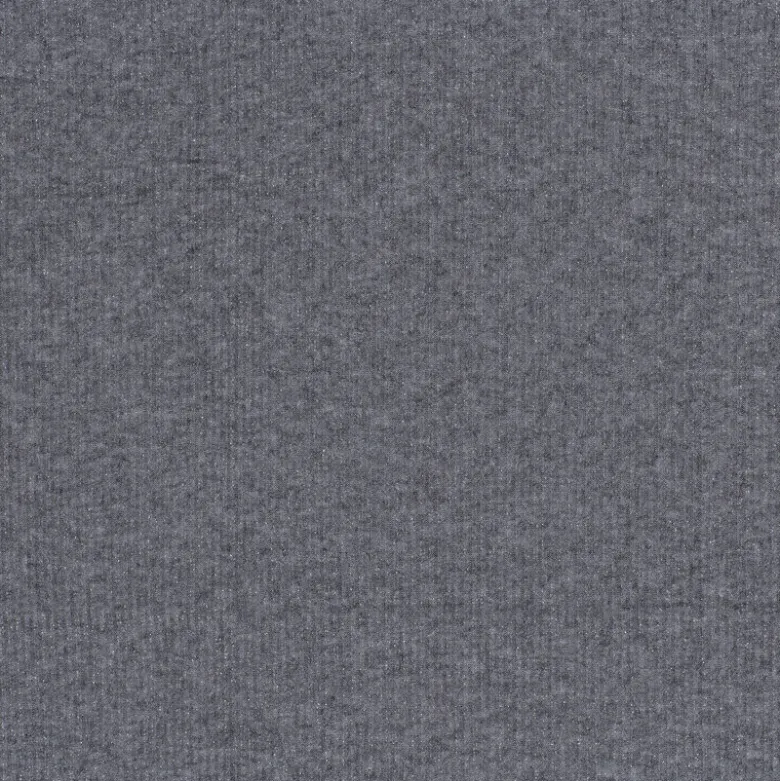 Tissu maille côtelée Lurex - Gris foncé
