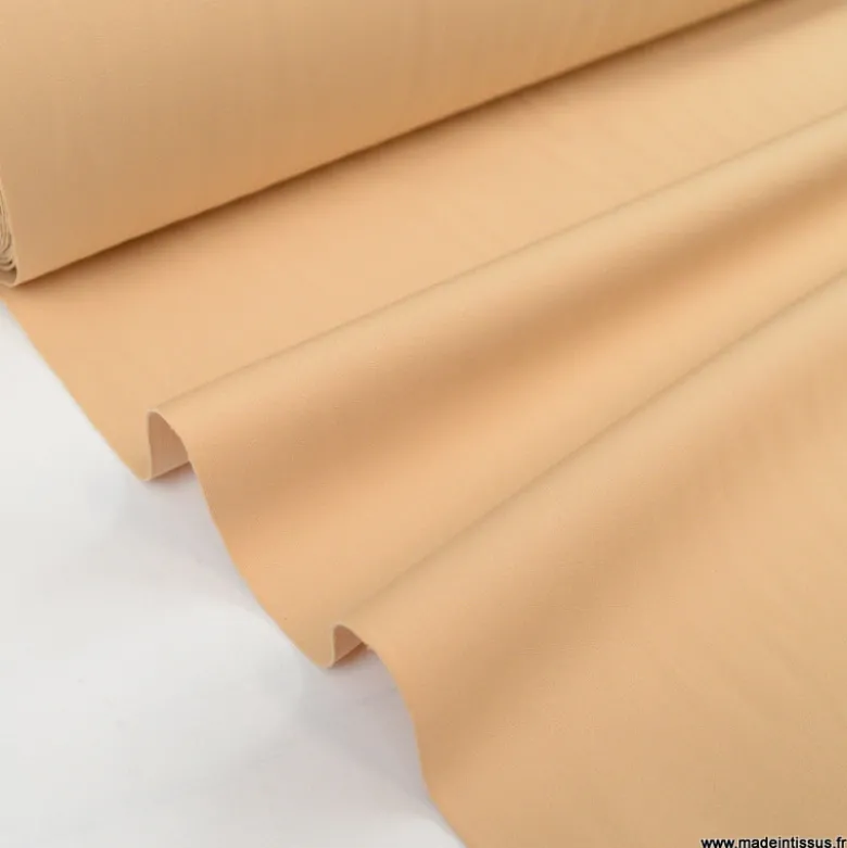 Tissu maille double stretch haut de gamme chair
