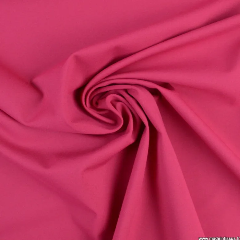 Tissu maille double stretch haut de gamme fuchsia