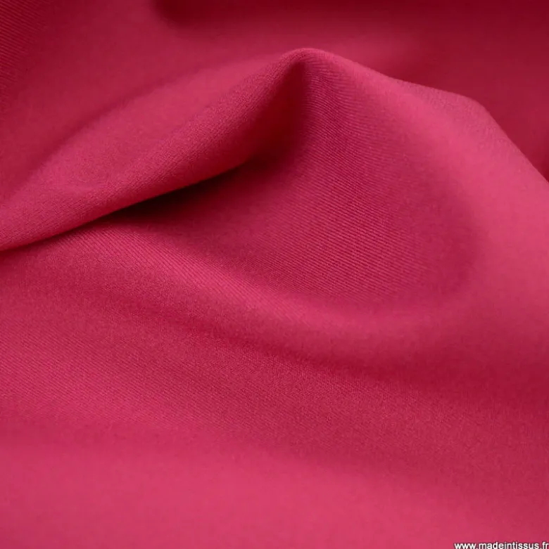 Tissu maille double stretch haut de gamme fuchsia