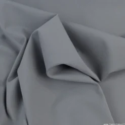 Tissu maille double stretch haut de gamme gris galene