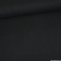 Tissu maille fine en viscose à motif chevrons - Noir