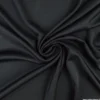 Tissu maille jersey interlock polyester noir