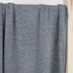 Tissu maille Lurex tricot coloris Bleu denim