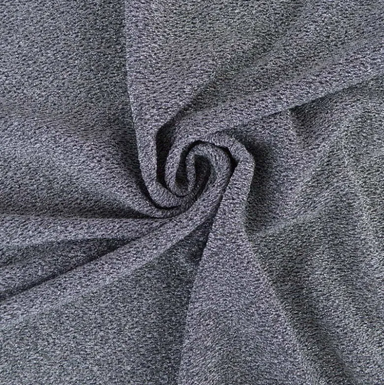 Tissu maille pailleté Aurora Argenté
