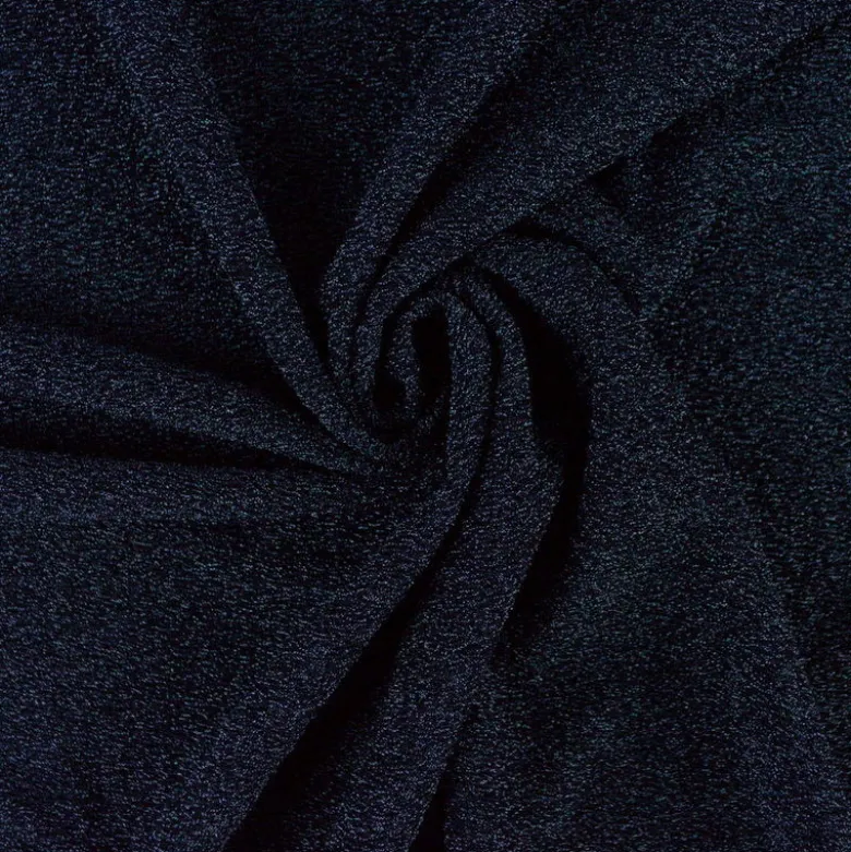 Tissu maille pailleté Aurora Bleu nuit