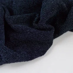 Tissu maille pailleté Aurora Bleu nuit