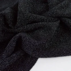 Tissu maille pailleté Aurora noir