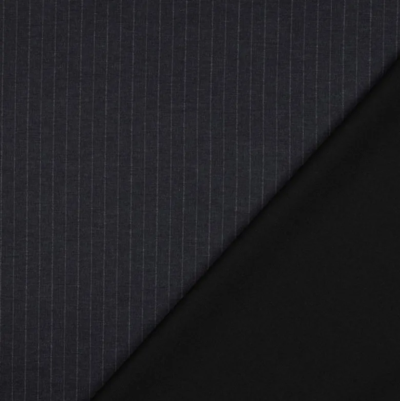 Tissu maille rayures - bleu - Jersey Milano - OEKO TEX
