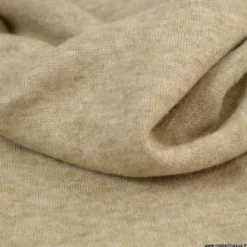 Tissu maille tricot coloris beige