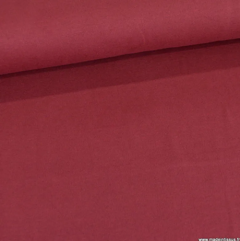 Tissu maille tricot coloris Rouge Hermès