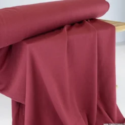 Tissu maille tricot coloris Rouge Hermès