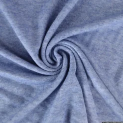 Tissu maille viscose fine - Bleu denim